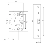 PICAPORTE UNIFICADO TESA 134U PLUS PICAPORTE UNIFICADO TESA 134U PLUS