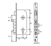 CERRADURA SEGURIDAD MONOPUNTO TESA R200B CERRADURA SEGURIDAD MONOPUNTO TESA R200B