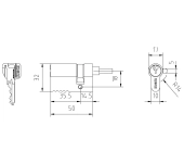 CILINDRO MCM 6 CERRADURA 1501P Y 1601P CILINDRO MCM 6 CERRADURA 1501P Y 1601P