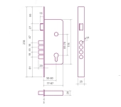CERRADURA SEGURIDAD EZCURRA 700B CON CILINDRO CERRADURA SEGURIDAD EZCURRA 700B CON CILINDRO