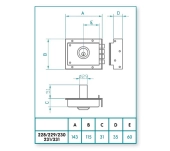 PANY JIS SANSON 230 CILINDRE FIX DRETA PANY JIS SANSON 230 CILINDRE FIX DRETA