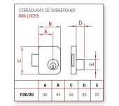 CERRADURA JIS 1130 COMPAÑÍA ELÉCTRICA CERRADURA JIS 1130 COMPAÑÍA ELÉCTRICA