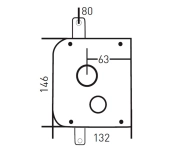 CERRADURA SOBREPONER MOTTURA CS630 GOLPE/LLAVE C/B CERRADURA SOBREPONER MOTTURA CS630 GOLPE/LLAVE C/B