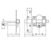 CERROJO FAC 301L/80 CERROJO FAC 301L/80