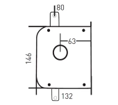 CERRADURA SOBREPONER MOTTURA CS620 LLAVE C/BARRAS CERRADURA SOBREPONER MOTTURA CS620 LLAVE C/BARRAS