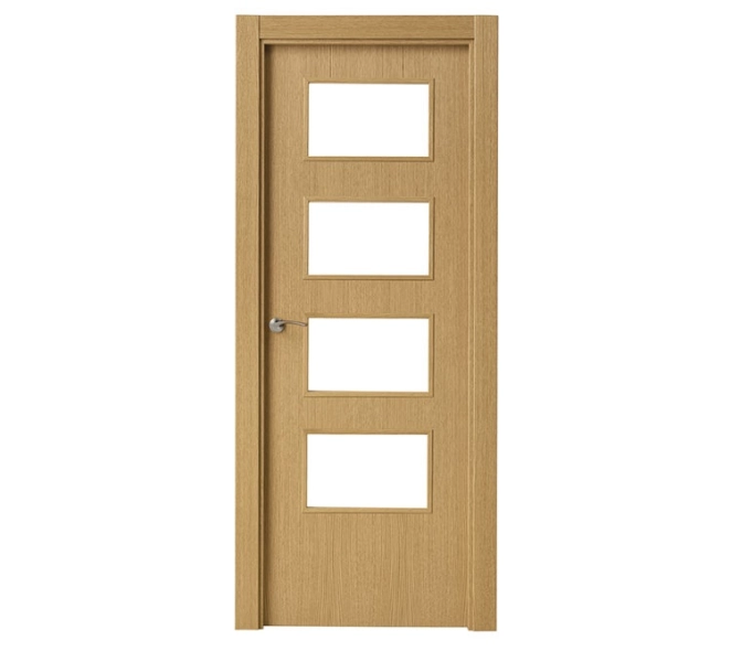 PUERTA CRISTALERA SEMIMACIZA CP ROBLE