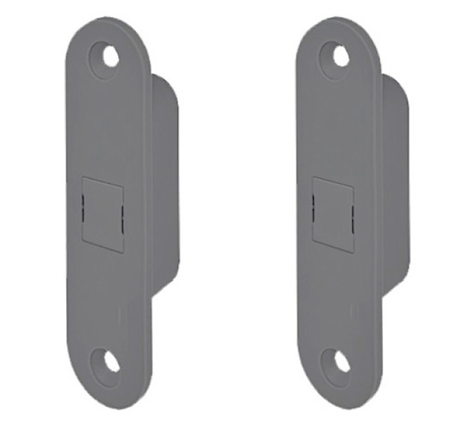 Kit cerradura magnética AGB Touch gris ral 21,8x82x15,3MM