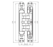 BISAGRA OCULTA KRONA KUBI7 K7200 180º
