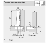 BISAGRA 71B9550 CLIP BLUMOTION P.GRUESA RECTA BISAGRA 71B9550 CLIP BLUMOTION P.GRUESA RECTA