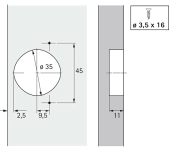 FRONTISSA HETTICH OPTIMAT PLUS 4 FM FRONTISSA HETTICH OPTIMAT PLUS 4 FM