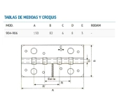 BISAGRA SEGURIDAD CEUR 904 SIN FINALES BISAGRA SEGURIDAD CEUR 904 SIN FINALES