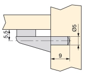 SOPORTE ESTANTES CRISTAL (25UN)
