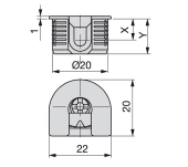 EXCÉNTRICA FIX TABLERO AGLOMERADO 19MM EXCÉNTRICA FIX TABLERO AGLOMERADO 19MM
