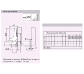 BISAGRA BLUM 71T9750 CLIP S/ACODADA PUERTA GRUESA BISAGRA BLUM 71T9750 CLIP S/ACODADA PUERTA GRUESA