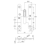 PERNIO AMIG MODELO 405 DERECHA PERNIO AMIG MODELO 405 DERECHA
