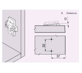 FALCA BASE CLIP BLUM 171A5500 FALCA BASE CLIP BLUM 171A5500
