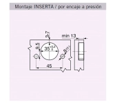 FRONTISSA BLUM 71B3680 CLIP BLUMOTION T8 COLZADA FRONTISSA BLUM 71B3680 CLIP BLUMOTION T8 COLZADA