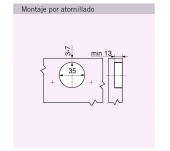 BISAGRA BLUM 71B3550 CLIP BLUMOTION RECTA BISAGRA BLUM 71B3550 CLIP BLUMOTION RECTA