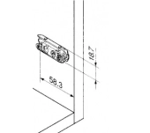 BASE RECTA BLUM 175H3100 EXCÉNTRICA BASE RECTA BLUM 175H3100 EXCÉNTRICA