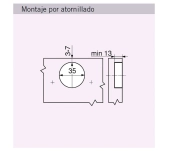 FRONTISSA BLUM 71B3650 CLIP BLUMOTION COLZADA FRONTISSA BLUM 71B3650 CLIP BLUMOTION COLZADA