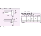 BISAGRA BLUM 72T5550.TL CLIP TOP SIN MUELLE BISAGRA BLUM 72T5550.TL CLIP TOP SIN MUELLE