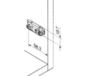 BASE AVIÓ FRONTISSA BLUM 175H3100 EXCÈNTRICA BASE AVIÓ FRONTISSA BLUM 175H3100 EXCÈNTRICA