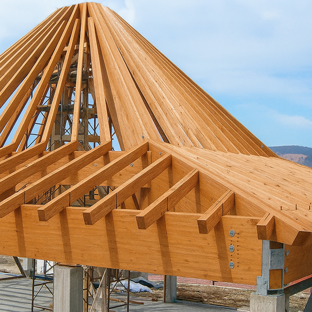 Vigas de madera laminada BSH